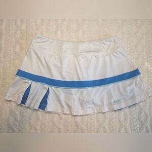 Nike Dri-FIT White Blue Tennis Skort Skirted Shorts Medium